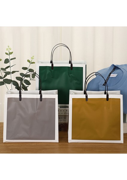 Açık Gri 42X33X12CM 1 Adet Yeniden Kullanılabilir Tote Çanta Çevre Dostu Alışveriş Çantaları Kadın Şeffaf Çanta Su Geçirmez Pvc Alışveriş Çantası Saklama Çantası Hediye Için (Yurt Dışından)
