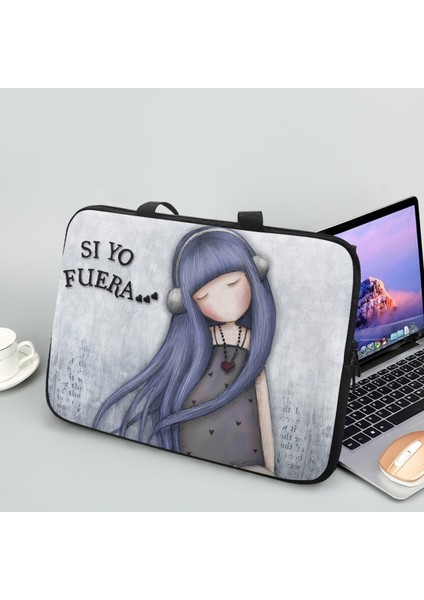 JUSS1BZ13-1 17 Santoro Gorjuss Baskı Laptop Çantası Hp Dell Asus Apple Için Evrensel Seyahat Çanta 10.12.13.15.17 Inç Karikatür Bilgisayar Kasası (Yurt Dışından) fiyatları