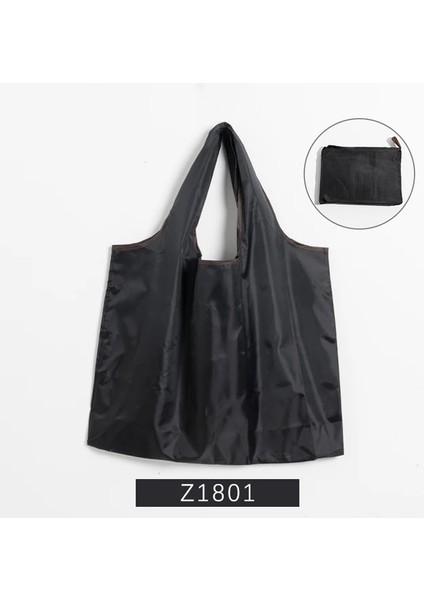 Z1801 Katlanır Alışveriş Çantası Çevre Dostu Yeniden Kullanılabilir Taşınabilir Omuz Çanta Seyahat Bakkal Moda Cep Bez Çantalar (Yurt Dışından)