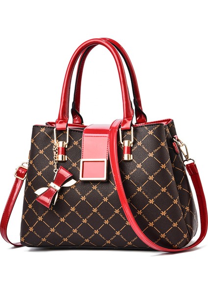 Bordo 32X14X22CM Newposs Moda Kadın Çantası Kadın El Çantası Messenger Omuz Çantası Bayan Çanta Seti Lüks Kompozit Çanta Tasarımcısı Bolsos 2022 (Yurt Dışından) fiyatları