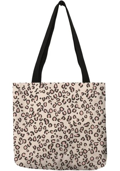 Desen 4 Boyut M 35X35 cm 2021 Yaz Yeni Kadın Çanta Şeytan Göz Leopar Baskı Kadın Çanta Zebra Şerit Bayan Tote Alışveriş Çantası Eğlence Plaj Çantaları (Yurt Dışından)