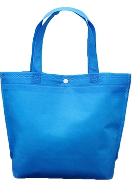 Gökyüzü Mavi M Kadın Katlanabilir Alışveriş Çantası Yeniden Kullanılabilir Eko Büyük Unisex Kumaş Dokunmamış Omuz Çantaları Tote Bakkal Bez Çantalar Kılıfı (Yurt Dışından)