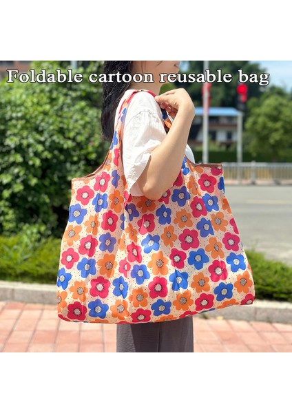 Stil 6 Xl Yeniden Kullanılabilir Eko Alışveriş Çantası Tote Meyve Sebze Bakkal Saklama Çantası Organizatör Büyük Kapasiteli Su Geçirmez Alışveriş Çantası Çanta (Yurt Dışından) modelleri