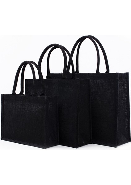 22X16X13 cm Kadın Katlanabilir Jüt Çuval Bezi Tote Çanta Diy Boş Bakkal Çanta Büyük Kapasiteli Seyahat Depolama Organizatör Kulplu (Yurt Dışından) fiyatları