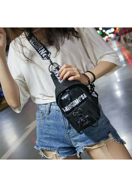 Beyaz Moda Kadın Bel Çantası Paketi Çanta Göğüs Omuz Çantası Seyahat Çantası Fermuar Çanta Crossbody Çanta Para Kılıfı Cep Kemer Çanta (Yurt Dışından) indirimleri