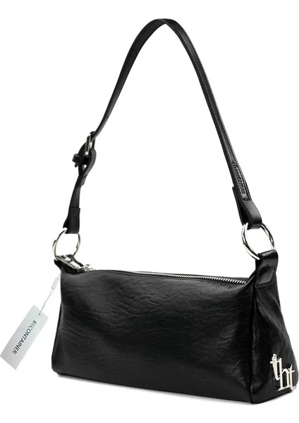 Siyah-Naylon [reコンテナ] Threetimes Kore Markaları Kadın Çantası Moda Zincir Omuz Çantası Kadın Koltuk Altı Çanta Lüks Çanta ve Çanta (Yurt Dışından) modelleri