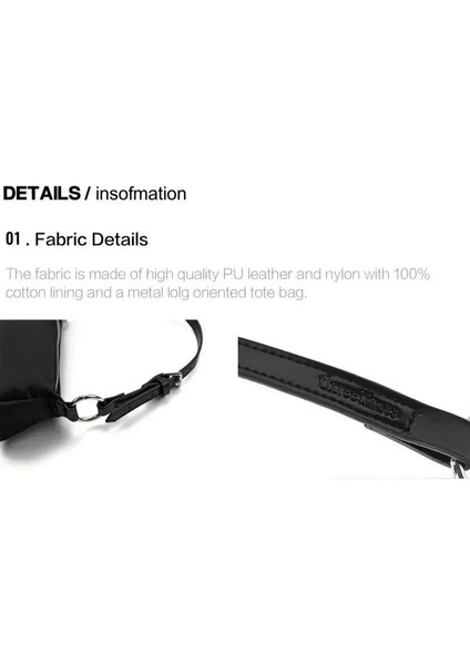 Siyah-Naylon [reコンテナ] Threetimes Kore Markaları Kadın Çantası Moda Zincir Omuz Çantası Kadın Koltuk Altı Çanta Lüks Çanta ve Çanta (Yurt Dışından) fırsatları