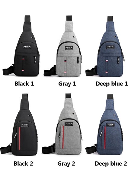 Gri Erkek Omuz Çantaları Naylon Bel Paketleri Sling Çanta Crossbody Açık Spor Omuz Göğüs Günlük Piknik Kanvas Postacı Çantası Bolsa (Yurt Dışından) fırsatları