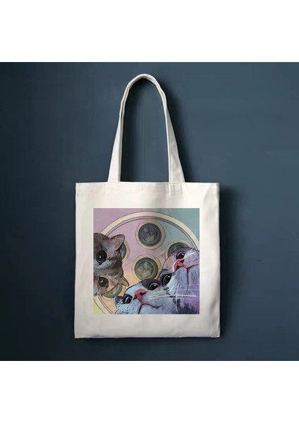 22 Bir Boyut Retro Edebi Kanvas Çanta Kadın Omuz Çantası Ulzzang Harajuku Rahat Alışveriş Çantası Shopper Bayanlar Yeniden Kullanılabilir El Çantaları Bez Çantalar (Yurt Dışından) fiyatları