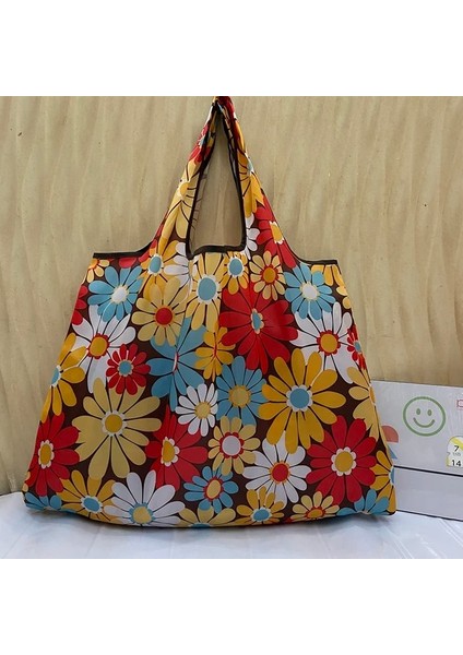 41018 Xl Büyük Yeniden Kullanılabilir Bakkal Alışveriş Çantası Tote Çanta 50 Pound Xl Moda Cep Çanta Katlanabilir Bayanlar Omuz Çantası Yıkanabilir (Yurt Dışından)