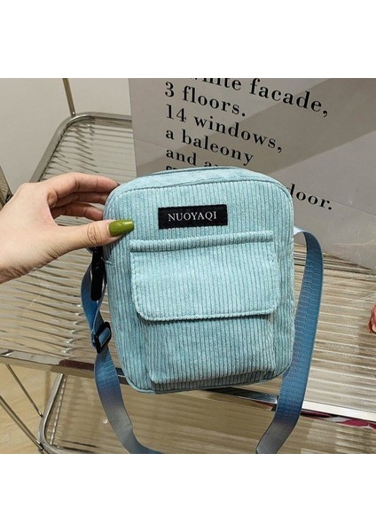 Stil 2 Kadın Kadife Omuz Çantaları Çizgili Kumaş Kumaş Çanta Rahat Zip Tote Kanvas Crossbody Çanta Bayanlar Için Sevimli Alışveriş Çantası (Yurt Dışından) fiyatları