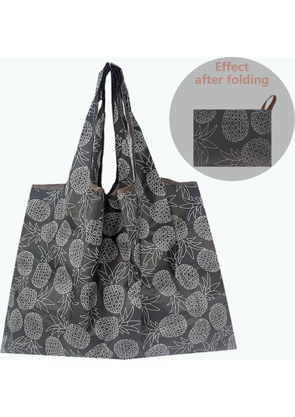 868-HEIBOLUO-1 L Büyük Boy Su Geçirmez Süpermarket Alışveriş Çantası Katlanır Eko Çanta Taşınabilir Moda Katlanabilir Alışveriş Çantası Bakkal Yıkanabilir Eko Çanta (Yurt Dışından)