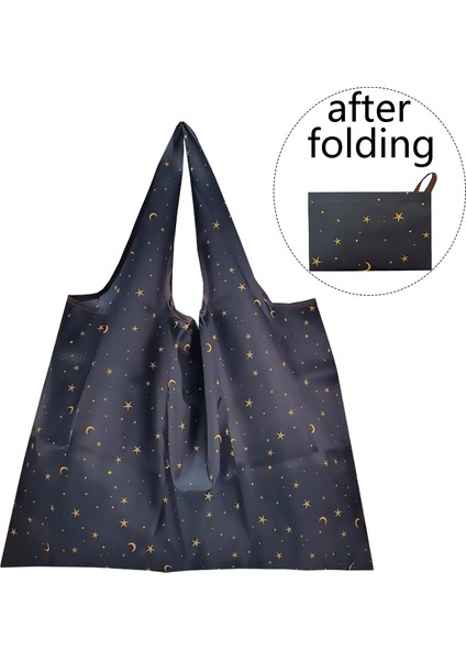 868-HEIBOLUO-1 L Büyük Boy Su Geçirmez Süpermarket Alışveriş Çantası Katlanır Eko Çanta Taşınabilir Moda Katlanabilir Alışveriş Çantası Bakkal Yıkanabilir Eko Çanta (Yurt Dışından)