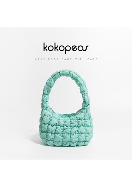 E Kokopeas Yumuşak Kabarık Kapitone Dolgu Çanta Kabarık Hafif Tote Çanta Pamuk Dolgu Küçük Omuz Çantası (Yurt Dışından) fiyatları