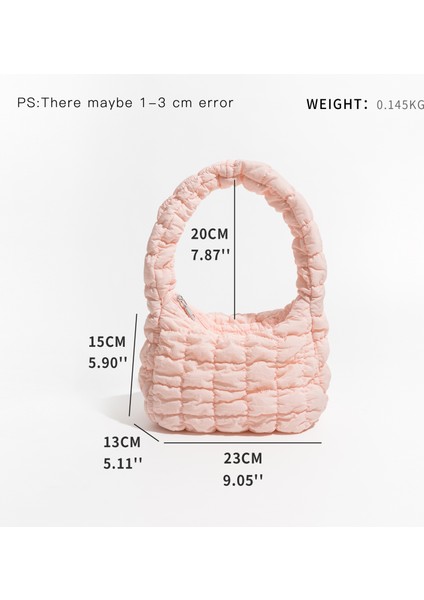 E Kokopeas Yumuşak Kabarık Kapitone Dolgu Çanta Kabarık Hafif Tote Çanta Pamuk Dolgu Küçük Omuz Çantası (Yurt Dışından) modelleri