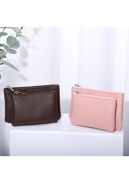 Mavi Moda Kadın Cüzdan Debriyaj Çift Fermuarlı Kadın Kısa Küçük Bozuk Para Cüzdanı Saklama Çantası Yumuşak Mini Kartlıklı Cüzdan Para Çantası (Yurt Dışından) modelleri