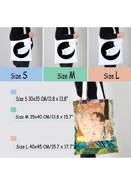 Kanvas Boyutu M 35 x 40 cm Kişisel Özel Tote Çanta Alışveriş Metninizi Ekleyin Baskı Orijinal Tasarım Unisex Moda Seyahat Kanvas Omuz Çantaları Açık Hava Eğlence (Yurt Dışından) modelleri