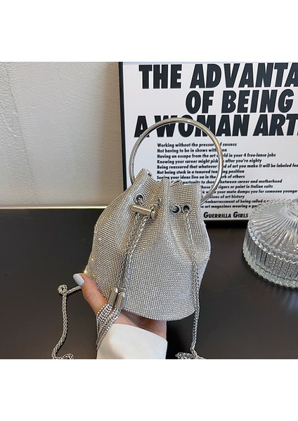 Stil B Lüks Çanta Kadınlar Için 2022 Tasarımcı Vintage Metal El Yapımı Taklidi Kova Çanta Omuz Çantası Akşam Çanta Debriyaj Çanta (Yurt Dışından) modelleri