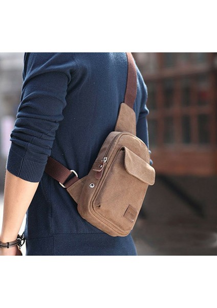 Açık Gri Sıcak Erkek Küçük Göğüs Tek Kollu Çanta Tuval Seyahat Yürüyüş Rahat Fermuar Çapraz Vücut Messenger Omuz Sırt Çantası Küçük (Yurt Dışından) fiyatları