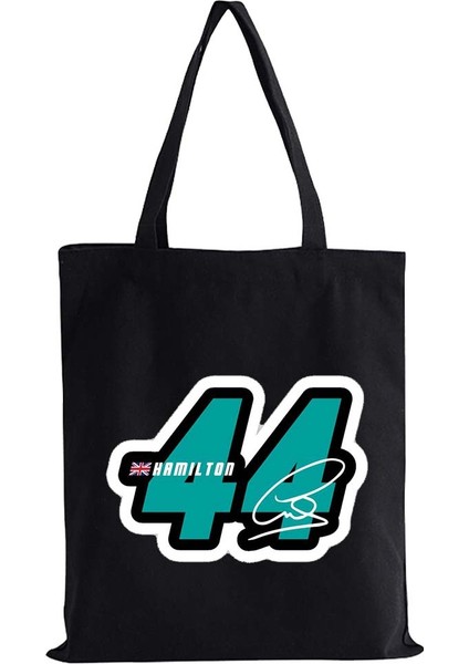 W10 35X40CM F1 Racers Numarası 55 44 33 Max Sergio Lewis Fernando Carlos Bez Çantalar Alışveriş Çantası Kanvas Yeniden Kullanılabilir Büyük Omuz Çantaları (Yurt Dışından) modelleri