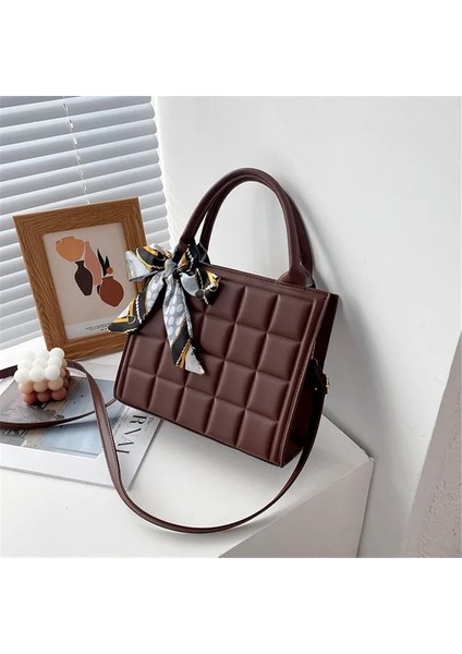 Kahve Tek Askı Kadın Çanta 2022 Moda Yaz Çanta Bayan Deri Omuz Telefonu Çanta Yumuşak Düz Siyah Renk Crossbody Çanta Emo (Yurt Dışından)