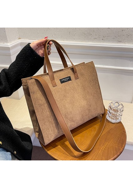 Siyah 35CMX29CMX12.5CM Yüksek Kapasiteli Kadife Omuz Crossbody Çanta Kadınlar Için Vintage Marka Shopper Alışveriş Çantası Bayan Çanta Rahat Büyük Tote 2023 (Yurt Dışından) fiyatları