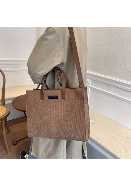 Siyah 35CMX29CMX12.5CM Yüksek Kapasiteli Kadife Omuz Crossbody Çanta Kadınlar Için Vintage Marka Shopper Alışveriş Çantası Bayan Çanta Rahat Büyük Tote 2023 (Yurt Dışından) modelleri