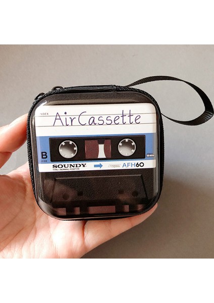 11 Retro Teneke Kare Bozuk Para Cüzdanı Kulaklık Çantası Kulaklık Cep Anahtar Kutu Saklama Kutusu Metal Fermuar Cüzdan Çanta Anahtarlık Tutucu (Yurt Dışından) fırsatları