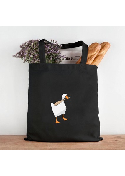 B158 35X40 cm Komik Honk Isimsiz Kaz Oyunu Kurbağa Pingu Ördek Sevimli Karikatür Kız Kadın Kanvas Omuz Alışveriş Kitabı Pamuk Çanta Eko Tote Çanta (Yurt Dışından) indirimleri