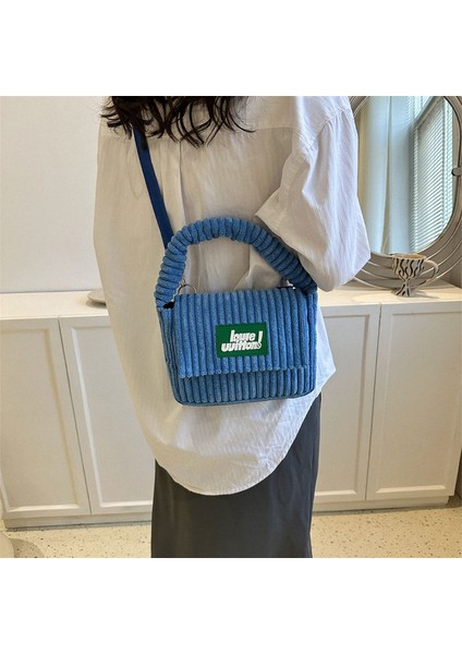 Yeşil 25.5 4.5 18.5cm Miyagawa 2023 Sonbahar/kış Küçük Peluş Kadife Crossbody Küçük Çanta Kore Sevimli Çanta Öğrenci Çantası Moda Üst Saplı Çanta (Yurt Dışından) indirimleri