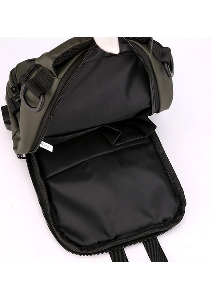 Ordu Yeşil Erkek Omuz Çantaları USB Şarj Crossbody Çanta Erkekler Anti Hırsızlık Göğüs Çantası Okul Yaz Kısa Seyahat Haberciler Çanta Çanta Bolsas (Yurt Dışından) indirimleri