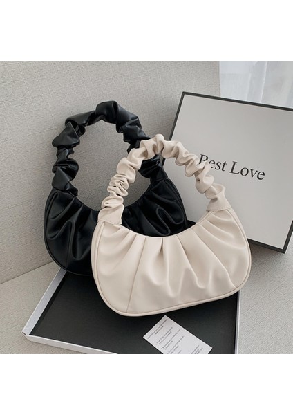 Kraliyet Mavi 2024 Moda Kadınlar Için Pilili Kol Çantaları Pu Bulut Çanta Eğlence Koltukaltı Çanta Alışveriş Omuz Çantaları Hamur Çanta Kadın (Yurt Dışından) indirimleri