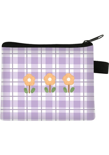 012 Çocuk's Sikke Çanta Öğrenci Taşınabilir Kart Çantası Basit Kare Moda Polyester Kısa Yumuşak Saklama Çantası Mini Çanta Cüzdan Poşet (Yurt Dışından) modelleri