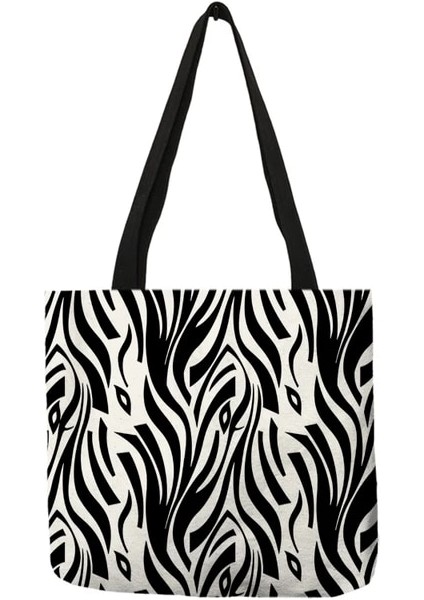 Desen 7 Boyut L 40X40 cm 2021 Yaz Yeni Kadın Çanta Şeytan Göz Leopar Baskı Kadın Çanta Zebra Şerit Bayan Tote Alışveriş Çantası Eğlence Plaj Çantaları (Yurt Dışından)