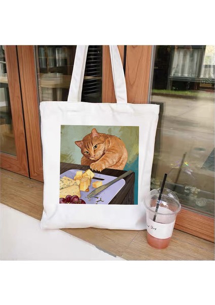 14 Bir Boyut Retro Edebi Kanvas Çanta Kadın Omuz Çantası Ulzzang Harajuku Rahat Alışveriş Çantası Shopper Bayanlar Yeniden Kullanılabilir El Çantaları Bez Çantalar (Yurt Dışından) indirimleri