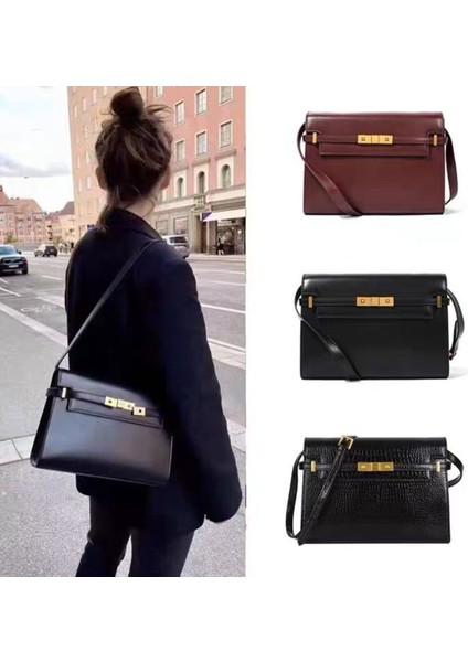 Şarap Kırmızısı 24X9X17CM Yeni Bayanlar Kare Tofu Çanta Sığır Derisi Çanta Trendy Timsah Desenli Bir Omuz Messenger Çanta Kadın Lüks Tasarım Marka Çanta (Yurt Dışından) fiyatları