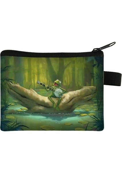 03 Yeni Kurbağa Bozuk Para Cüzdanı Karikatür Hayvan Cüzdan Çocuk Taşınabilir Para Kart Çantası Küçük Cüzdan Fermuarlı Çanta Anahtar Çantası Kart Paketi (Yurt Dışından)