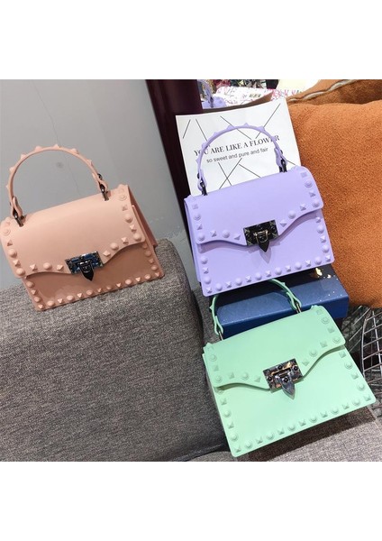 Gri Büyük Boy 25X9X18 cm Yüksek Kaliteli Kadın Küçük Pvc Çanta Omuz Çantaları Moda Bayanlar Kadınlar Için Crossbody Çanta Rahat Kadın Perçin Messenger Çanta (Yurt Dışından) fiyatları