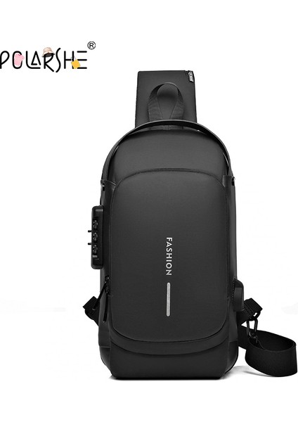 Mavi Polarshe Erkekler Çok Fonksiyonlu Anti Hırsızlık USB Omuzdan Askili Çanta Erkek Crossbody Messenger Seyahat Sling Göğüs Çanta Paketi Çapraz Vücut Çanta (Yurt Dışından) fiyatları