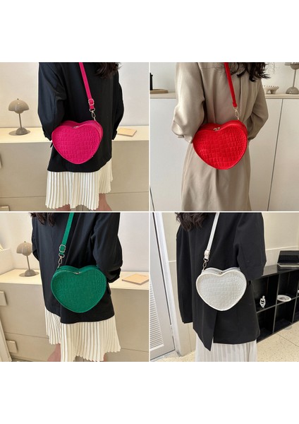 Oeange Moda Kalp Şekli Kadınlar Için Crossbody Çanta Yeni Katı Keçe Omuzdan Askili Çanta Rahat Bayan Çanta Tasarımcısı Kadın Çanta (Yurt Dışından) fiyatları