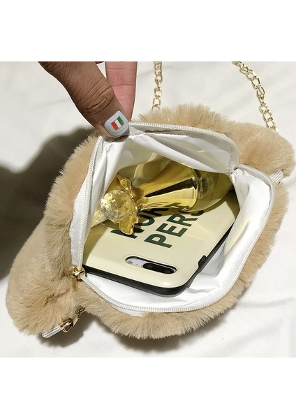 Beyaz Ayı Pençe Tarzı Kawaii Çanta Kadın Karikatür Peluş Omuzdan Askili Çanta Kadınlar Için 2023 Yeni Crossbody Çanta Küçük Telefon ve Çanta Çanta Bolsa Feminina (Yurt Dışından) indirimleri