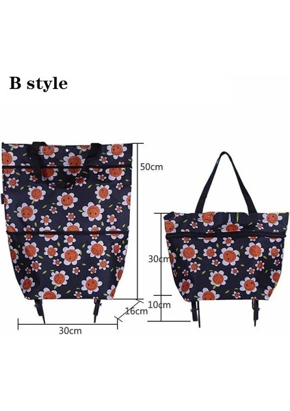 C Siyah Mickey Katlanır Alışveriş Çekme Arabası Tekerlekli Çanta Katlanabilir Alışveriş Çantaları Yeniden Kullanılabilir Bakkal Çantaları Gıda Organizatör Sebze Çantası (Yurt Dışından) fırsatları