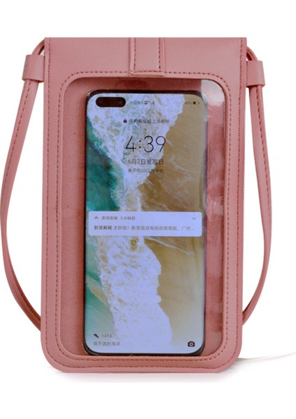 Koyu Pembe 3 Bayanlar Dokunmatik Ekran Cep Telefonu Çanta Akıllı Telefon Cüzdan Pu Deri Omuz Askısı Çanta Kadın Çanta Moda Cep Cüzdan 2023 (Yurt Dışından) fırsatları