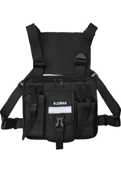 Siyah 2023 Hip Hop Sokak Erkekler Göğüs Rig Çanta Çok Fonksiyonlu Taktik Yelek Göğüs Paketleri Rahat Seyahat Depolama Bel Çantası Sırt Çantası Erkek (Yurt Dışından) modelleri