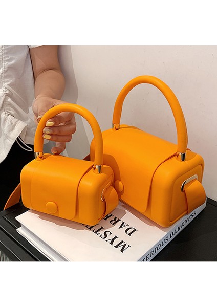 Turuncu Küçük (13CM-8CM-8CM) Moda Kadın Eyer Lüks Tasarımcı Çanta Mini Pu Deri Çanta ve Çantalar Şık Omuz Çantası Bahar Yeni Dropshipping 2022 (Yurt Dışından) modelleri