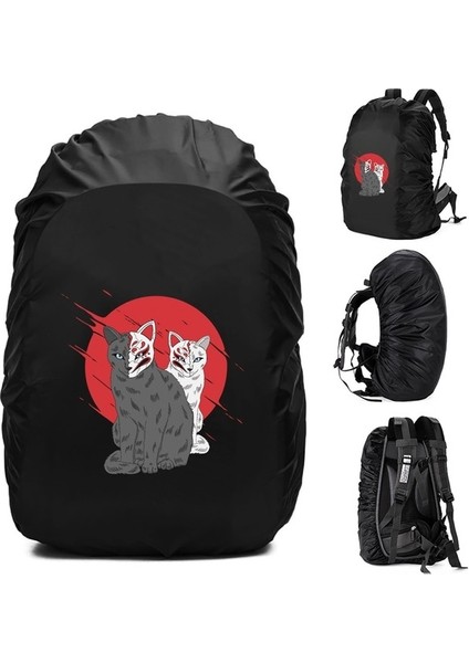 2MASK007 70L Siyah Renkler 20-70L Açık Yağmur Kapak Sırt Çantası Yürüyüş Tırmanma Kamp Moda Yeni Su Geçirmez Çanta Kamuflaj Taktik Toz Yağmurluk (Yurt Dışından)