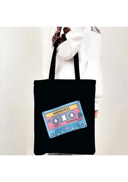 B 64 35X40 cm Kore Kpop Kanvas Tote Çanta Sevimli Aşk Parmak Kalp Kaçak Çocuklar Ramen Omuz Kanvas Tote Çanta Harajuku Shopper Alışveriş Çantaları (Yurt Dışından)