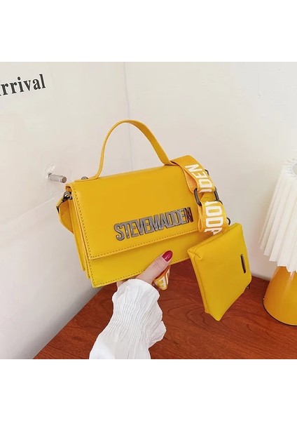 25SARI Kabartmalı Işe Gidiş Çantası Trendy Pu Deri Omuz Çantaları Bayan Çanta Çanta Vintage Kadınlar Için Crossbody Çanta Rahat Omuz Çantaları (Yurt Dışından)