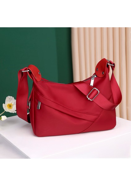 Mor Yeni Naylon Plaj Çantası Moda Bayan Çanta Tote Oxford Omuz Çantaları Kadın Su Geçirmez Köfte Katlanır Alışveriş Çantası 2021 (Yurt Dışından) modelleri