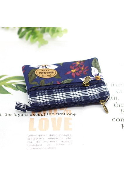 Stil 3 Kadın Bez Cüzdan Küçük Para Kese Kart Çanta Kadın Pamuk Çiçek Desenli Bozuk Para Cüzdanı Bayanlar Küçük Çanta Bolsa Kızlar Için (Yurt Dışından) fırsatları